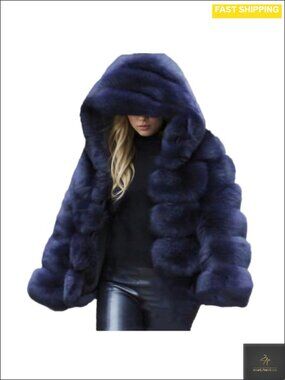 Faux Fur Winter Coat Fluffy Warm Jacket